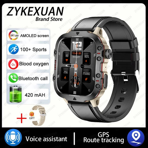 For Xiaomi Military Smart Watch Men IP68 GPS Outdoor 100+Sports