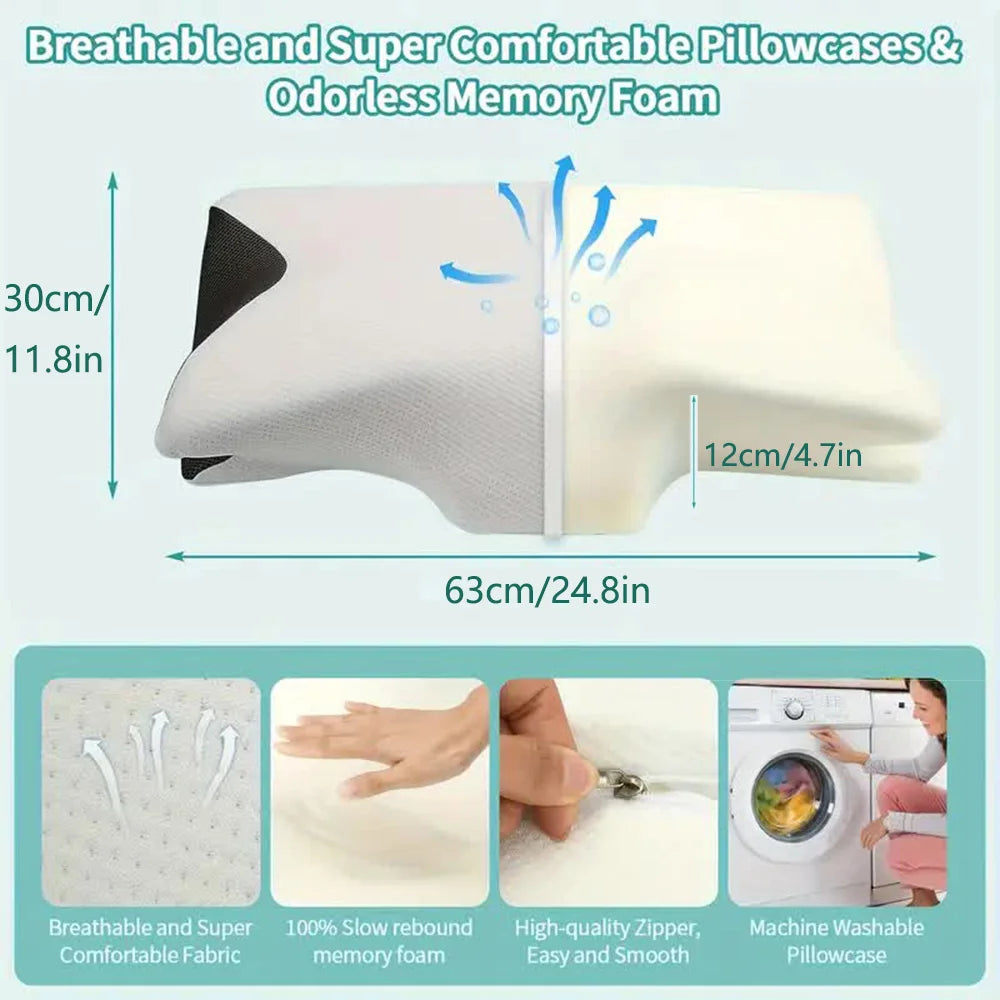 Butterfly Sleep Memory Neck Pillow Slow Rebound Comfortable Memory