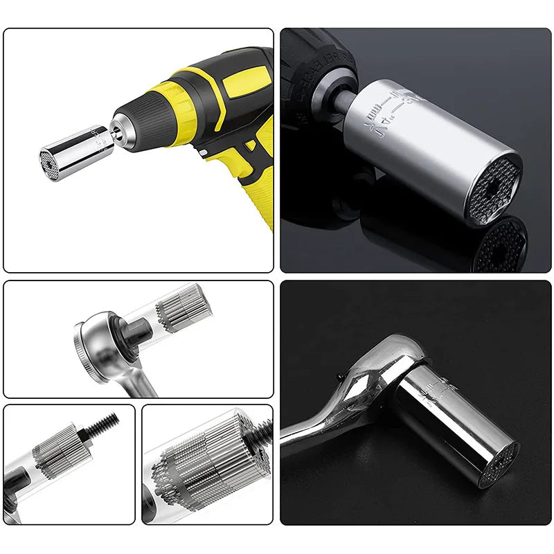 Universal Torque Wrench Power Drill Ratchet Bushing Spanner Key Magic