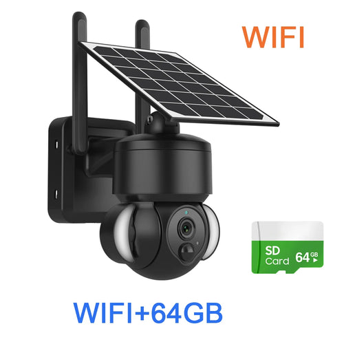 SHIWOJIA Outdoor Camera 4G / Wifi Solar Powered 7500mAh Battery with