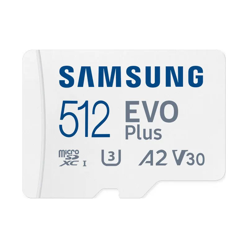 Samsung 512GB 256GB 128GB A2 V30 Memory Card EVO Plus Micro SD Card