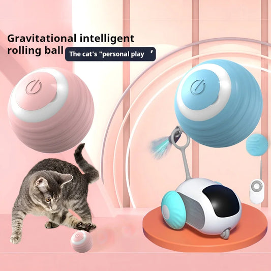 Cat Interactive Ball Smart Pet Cat Toys Indoor Automatic Rolling Magic