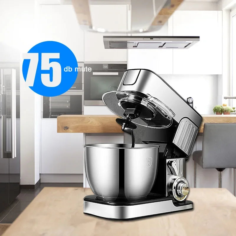 7L Stainless Steel Electric Food Stand Mixer 6-Speed Kitchen Chef with