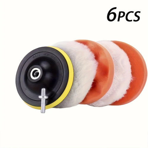 4-Inch Car Polishing and Waxing Set, 100mm Multi-Functional Buffing