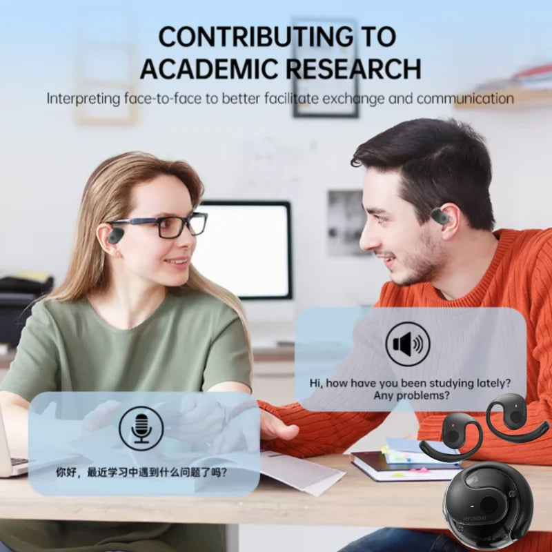 HYUNDAI HY-T26 AI Intelligent Real-time Translation Earbuds Global 75