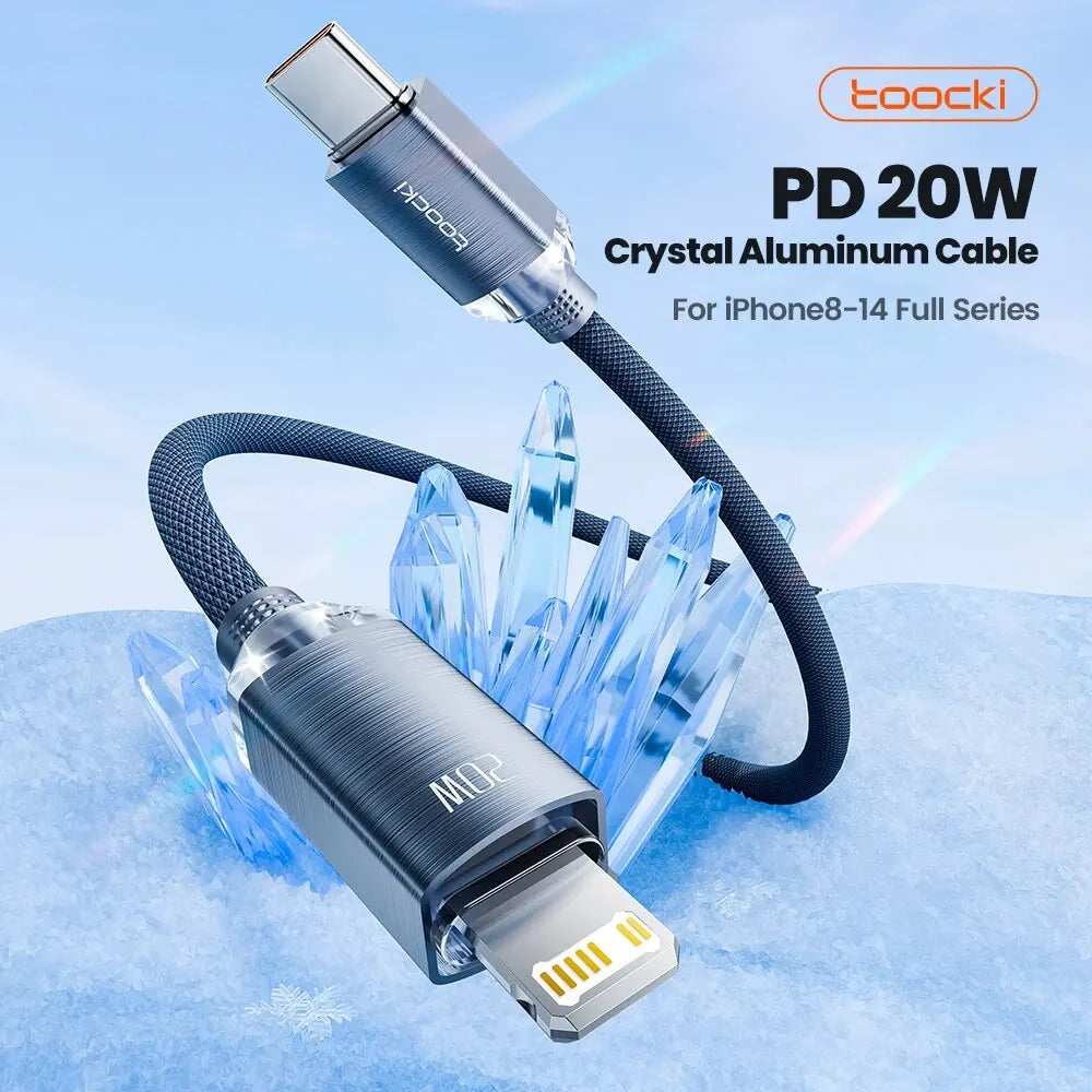 Toocki USB C to Lightning Cable for iPhone 14 13 12 11 Pro Max Mini 8