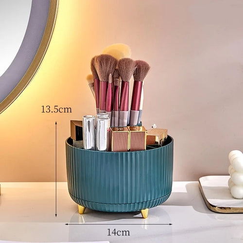 Rotating makeup box storage bin, desktop compartment, lipstick