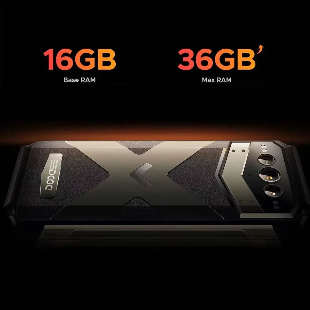 DOOGEE V Max Plus 5G Rugged Phone 16GB+512GB 22000mAh Dimensity 7050