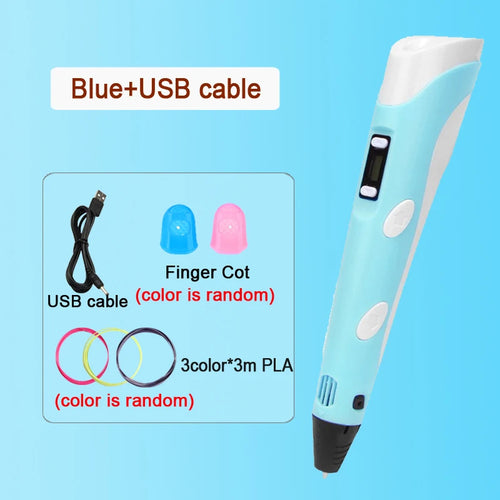 3D Pen For Children 3D Drawing Printing Pen with LCD Screen With PLA