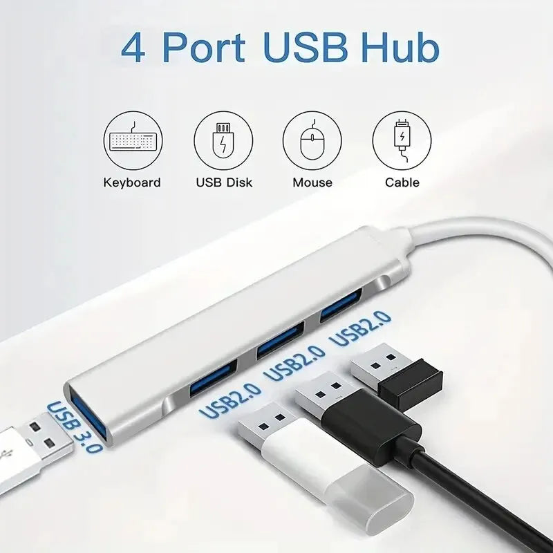 Boost Your Productivity with This 4-in-1 USB C Hub - Compatible with