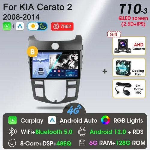 Srnubi Car Radio Android 12 Auto For KIA Forte Cerato 2008-2014