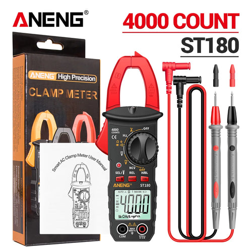 ANENG ST180  Digital Clamp Meter 4000 Counts AC Current  Ammeter