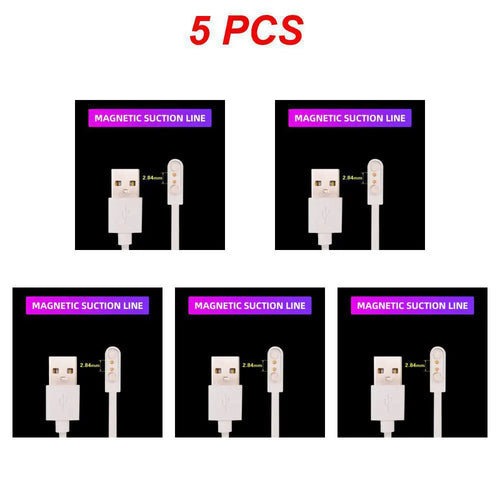 2 Pin 4 Pins USB Charging Cable Universal Smart Watch Charger Magnetic