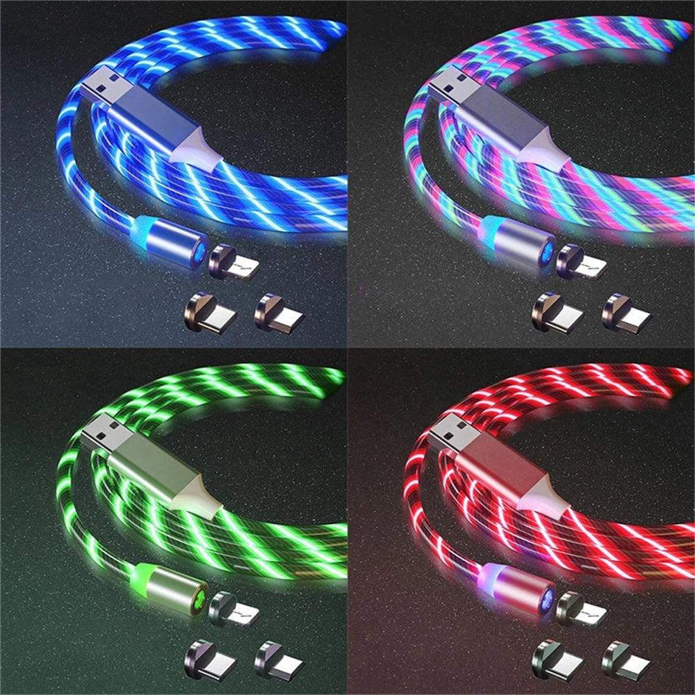 Magnetic Suction Streamer Data Cable for Apple Type C Android Mobile