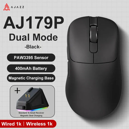 AJAZZ AJ179 PRO PAW3395 Lightweight Wired Wireless Mouse with Magnetic