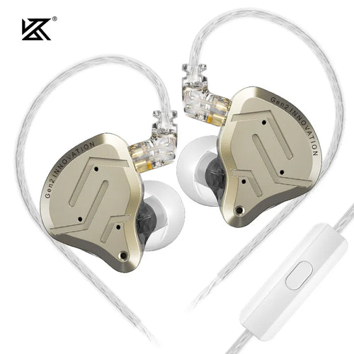KZ ZSN Pro 2 Hybrid Drive 1BA+1DD In Ear Metal Earphones HIFI Bass