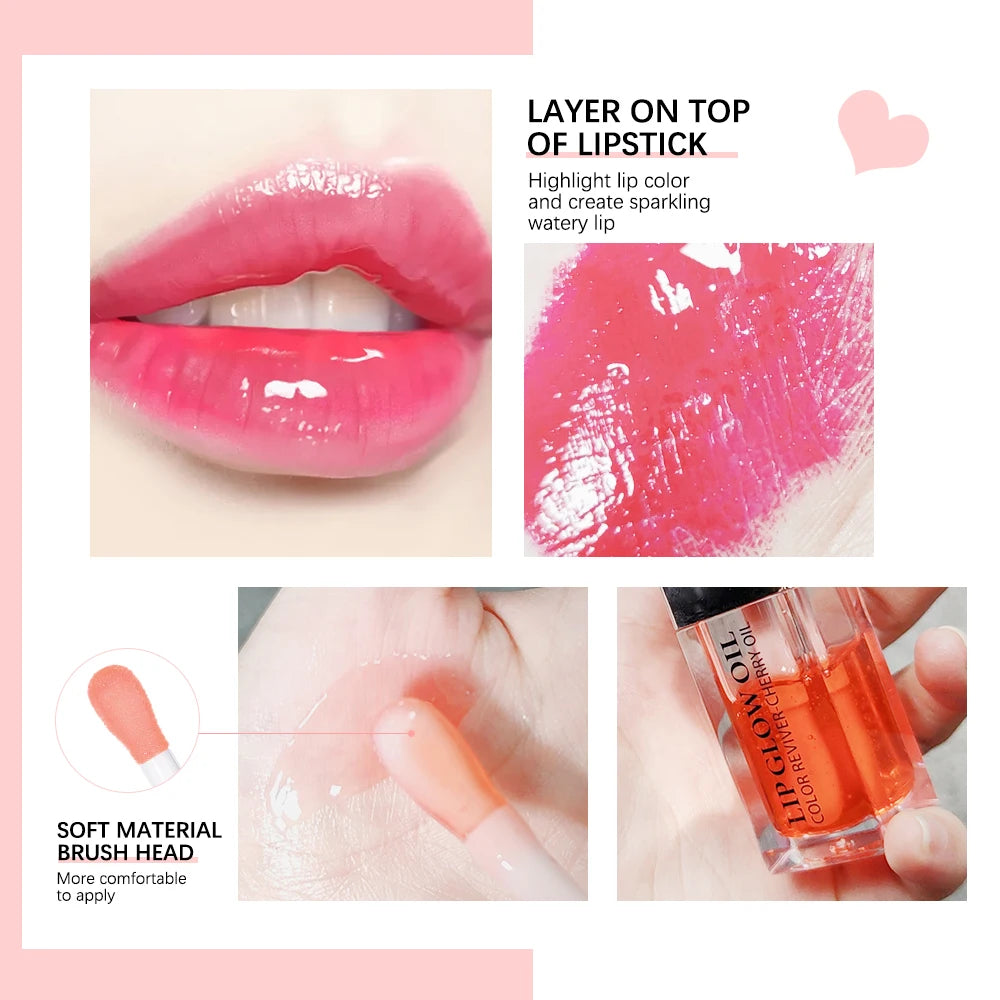 Crystal Jelly Moisturizing Lip Oil Plumping Lip Gloss Makeup Sexy