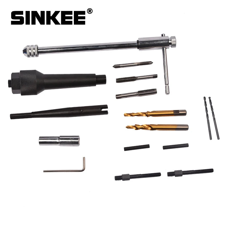 Damaged Glow Plug Removal Thread Repair Drill Wrench Spark Plug Gap