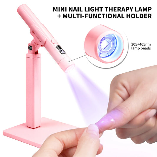 Portable Nail UV LED Lamp Rechargeable for Nails Gel Polish Drying