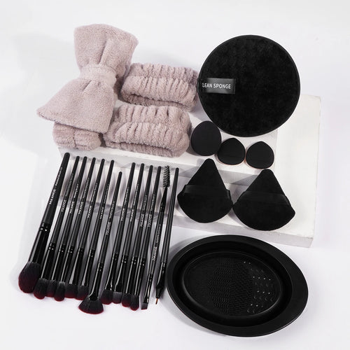 MAANGE 23pcs/Set Makeup Tool 13pcs Pro Makeup Brushes 5pcs Mixed