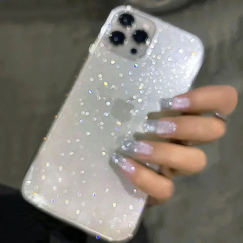 New Luxury Bling Glitter Clear Case For iPhone 16 15 14 13 12 11 Pro
