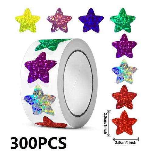 100-500PCS Thank You Stickers New Rolling Merci Children's Stickers