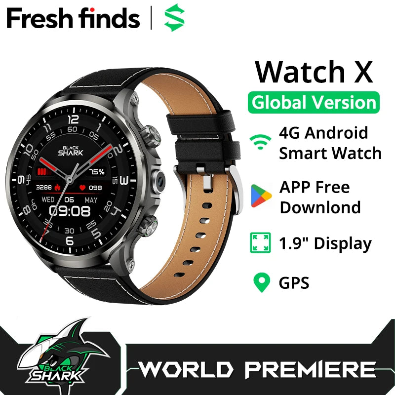 [World Premiere]Global Version Black Shark Smart Watch X 4G Android
