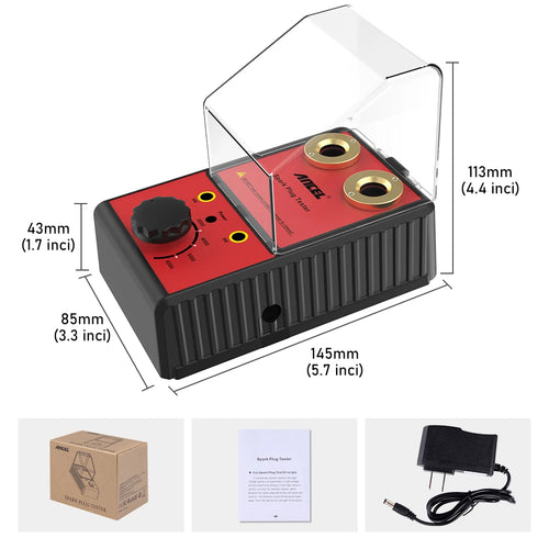 ANCEL Car Spark Plug Tester 110V 220V Ignition System Tester Double