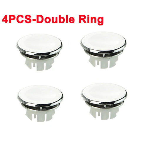 4Pcs Plastic Sink Hole Overflow Cover for Kitchen Bathroom Basin Trim