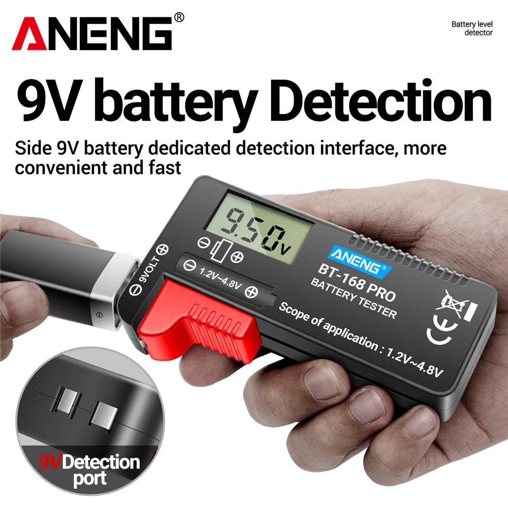 ANENG BT-168 PRO Digital Lithium Battery Checkered load analyzer