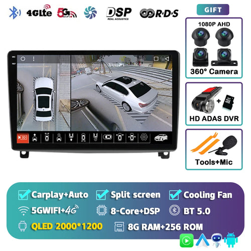 Android 14 Carplay Car Radio Multimedia For Peugeot 407 CC 407CC SW