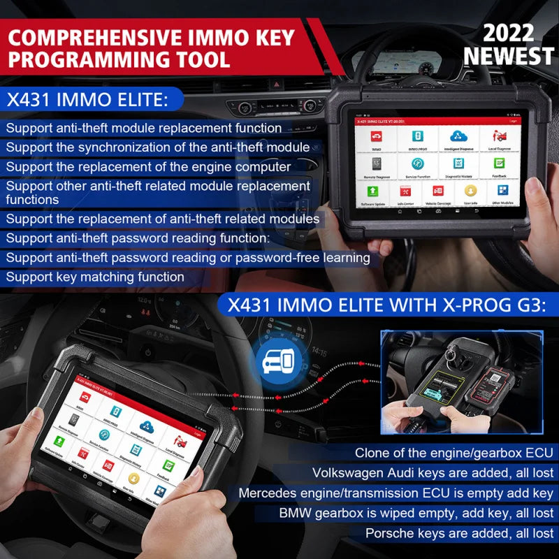 X431 IMMOELITE Key Programmer Car Immobilizer ECU Programming Tools