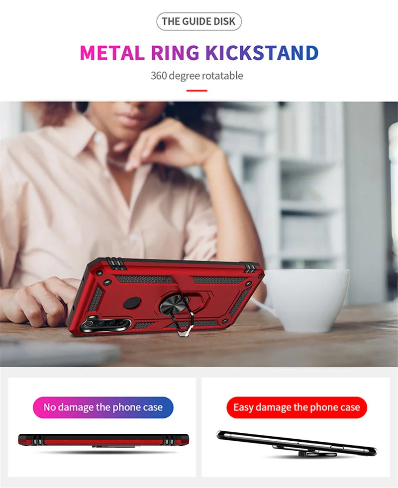 For Xiaomi Redmi Note 8T 7 8 Pro Case Luxury Armor Shockproof Phone