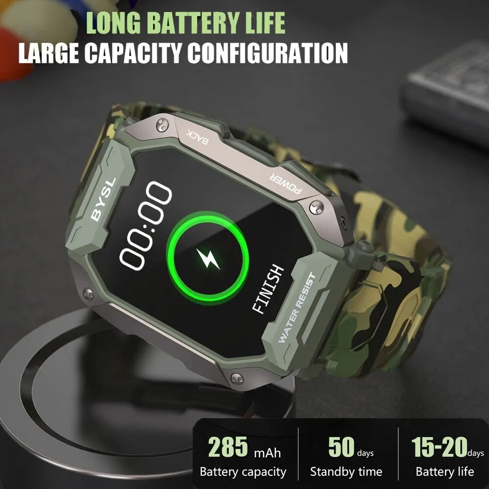 BYSL S20 Smartwatch Men 1.69 Inch HD Screen Bluetooth Call Sport
