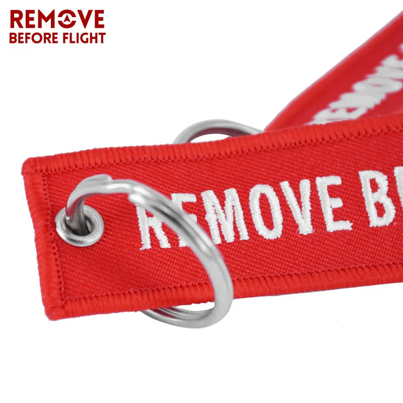 REMOVE BEFORE FLIGHT Keychain Pilot Key Chain for Motorcycles and Cars