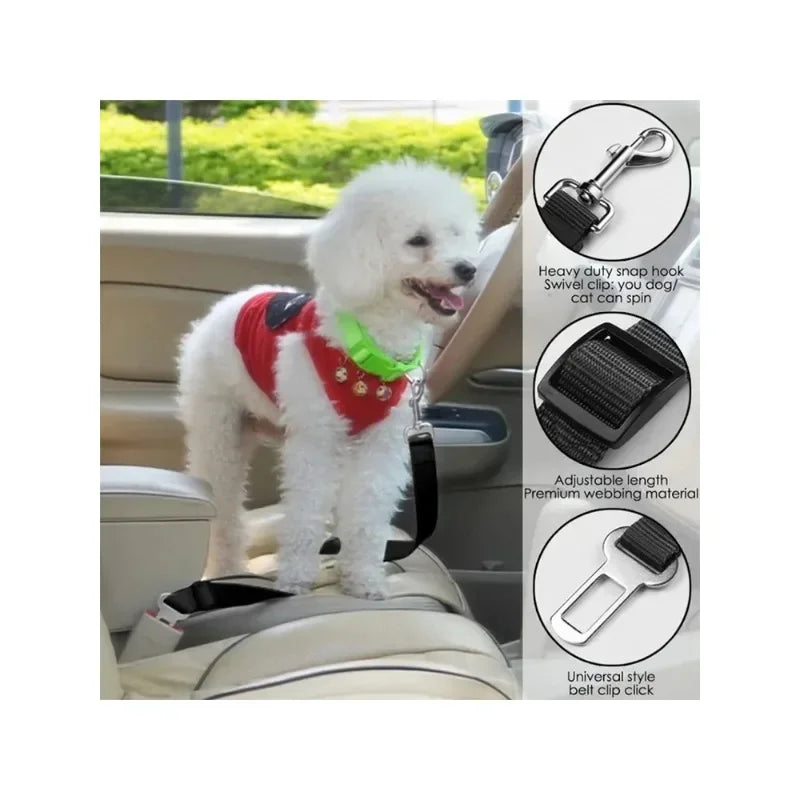 Pet Dog Safety Rope, Car Mounted Pet Traction Belt, Pet Adjustable