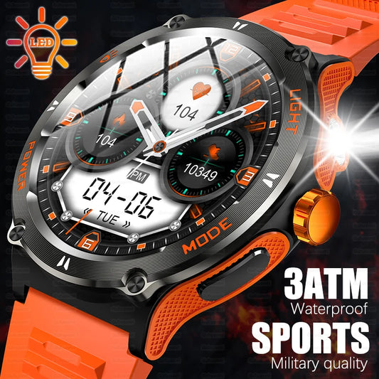 2024 New 1.53-inch outdoor Men Smart Watch 3ATM Waterproof 500Mah B