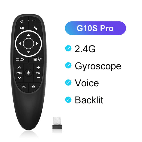 VONTAR G10 G10S Pro Voice Remote Control 2.4G Wireless Air Mouse