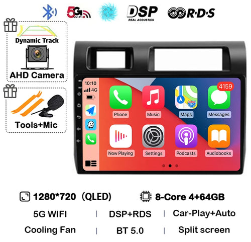 Android 14 Carplay Car Radio For Toyota Pickup Land Cruiser LC 70 79