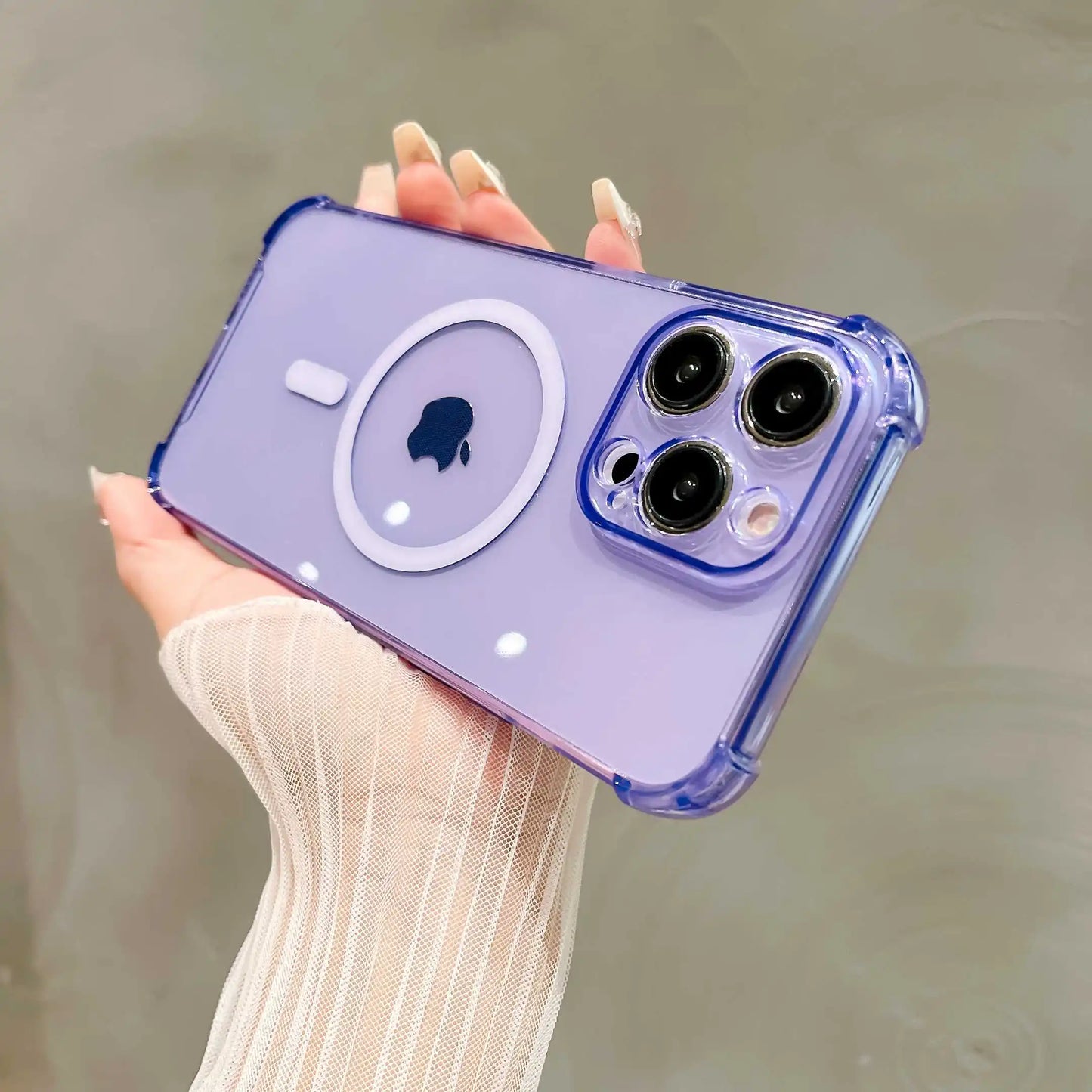 Luxury Wireless Charge Magsafe Shockproof Phone Case For iPhone 11 12