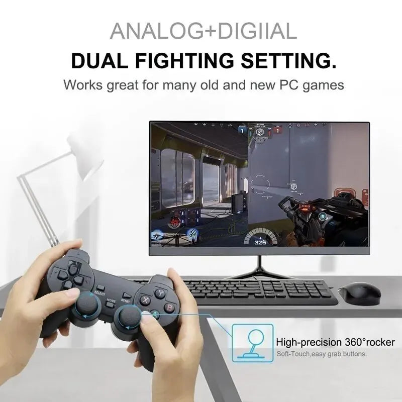 1PC/2 PCS 2.4Ghz Wireless Gamepad for Game Controller USB Joystick For