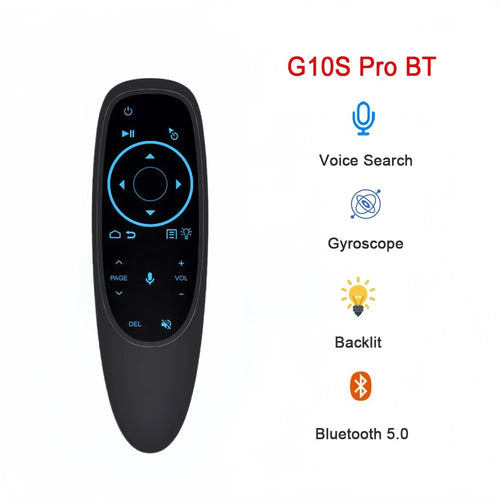 G10S Pro BT Air Mouse 2.4G Wireless Gyroscope Smart Remote Control