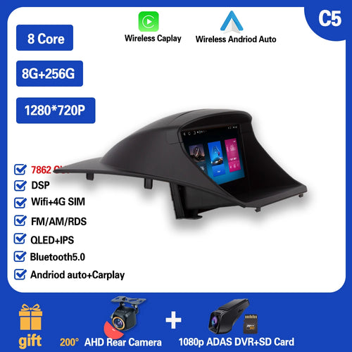 Car Radio Carplay For Ford Fiesta  Mk 6 2008-2019  Android