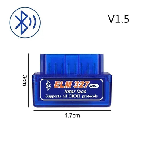 OBD 2 ELM327 Car Detector Bluetooth-compatible Interface V2.1 V1.5