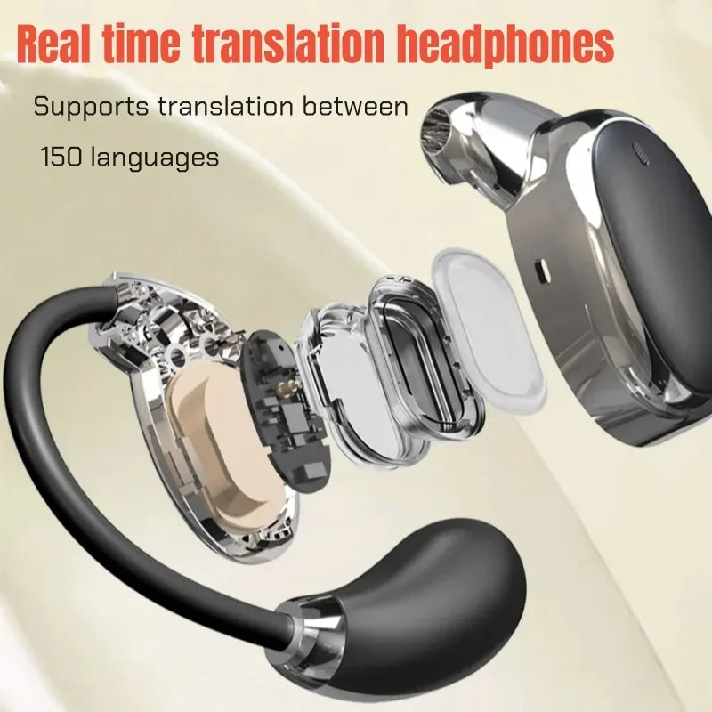 Auto Voice Translate Earphones 150 Languages Real-time Instant Free