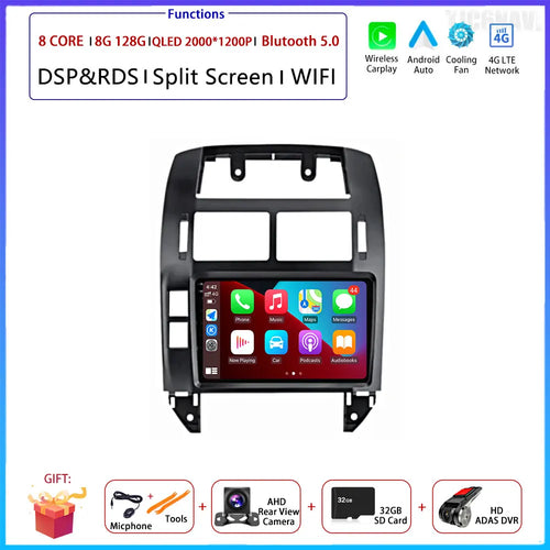 Android OS Car Radio For Volkswagen VW Polo MK4 6Q 9N 9N3 2004-2009