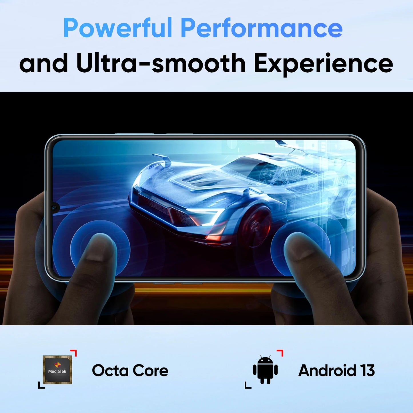 realme Note 50 Mobile Phone 6.74" 90Hz Realistic Screen 13MP AI Camera