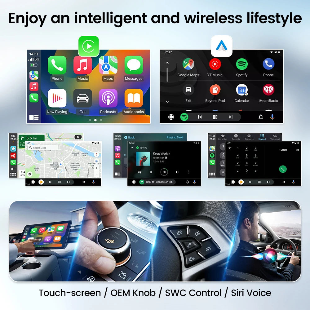 CarlinKit 5.0 2air Mini Wireless Android Auto Wired To Wireless