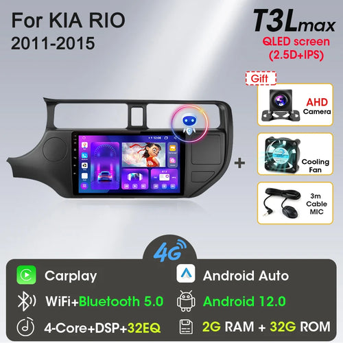 Srnubi Android 12 Car Radio for KIA K3 RIO 2011 2012 2013 2014 2015