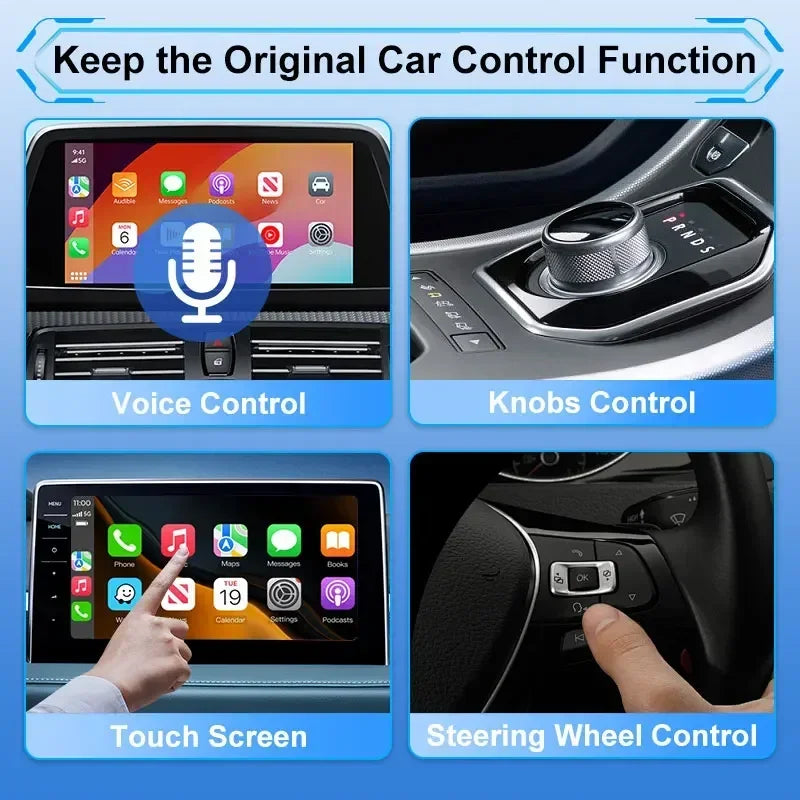 FLIXIVI 2025 2 in1 Dual Interface Wireless CarPlay/Android Auto